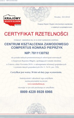 kurs operatora dźwigu poznań