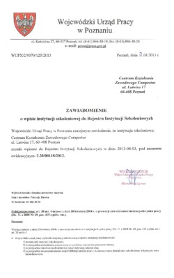 kurs operator wózka widłowego poznań